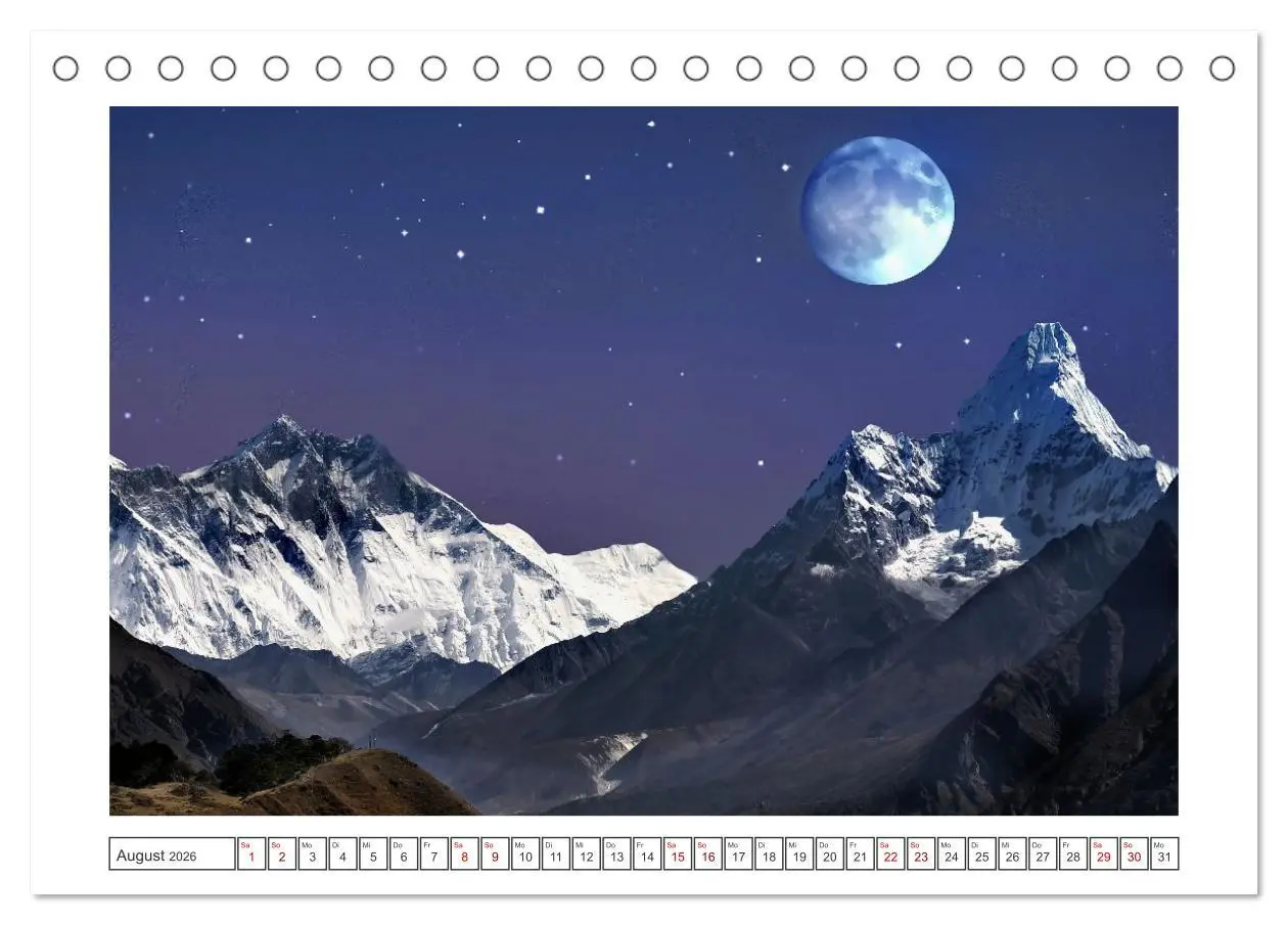 Bild: 9783516600452 | Himalaya - Bergparadies (Tischkalender 2026 DIN A5 quer), CALVENDO...