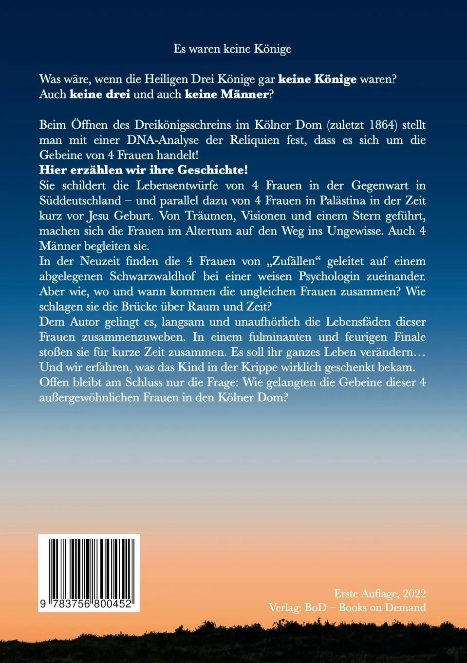 Rückseite: 9783756800452 | Es waren keine Könige | 4 Frauen geben 8 | Ulrich Markwald | Buch
