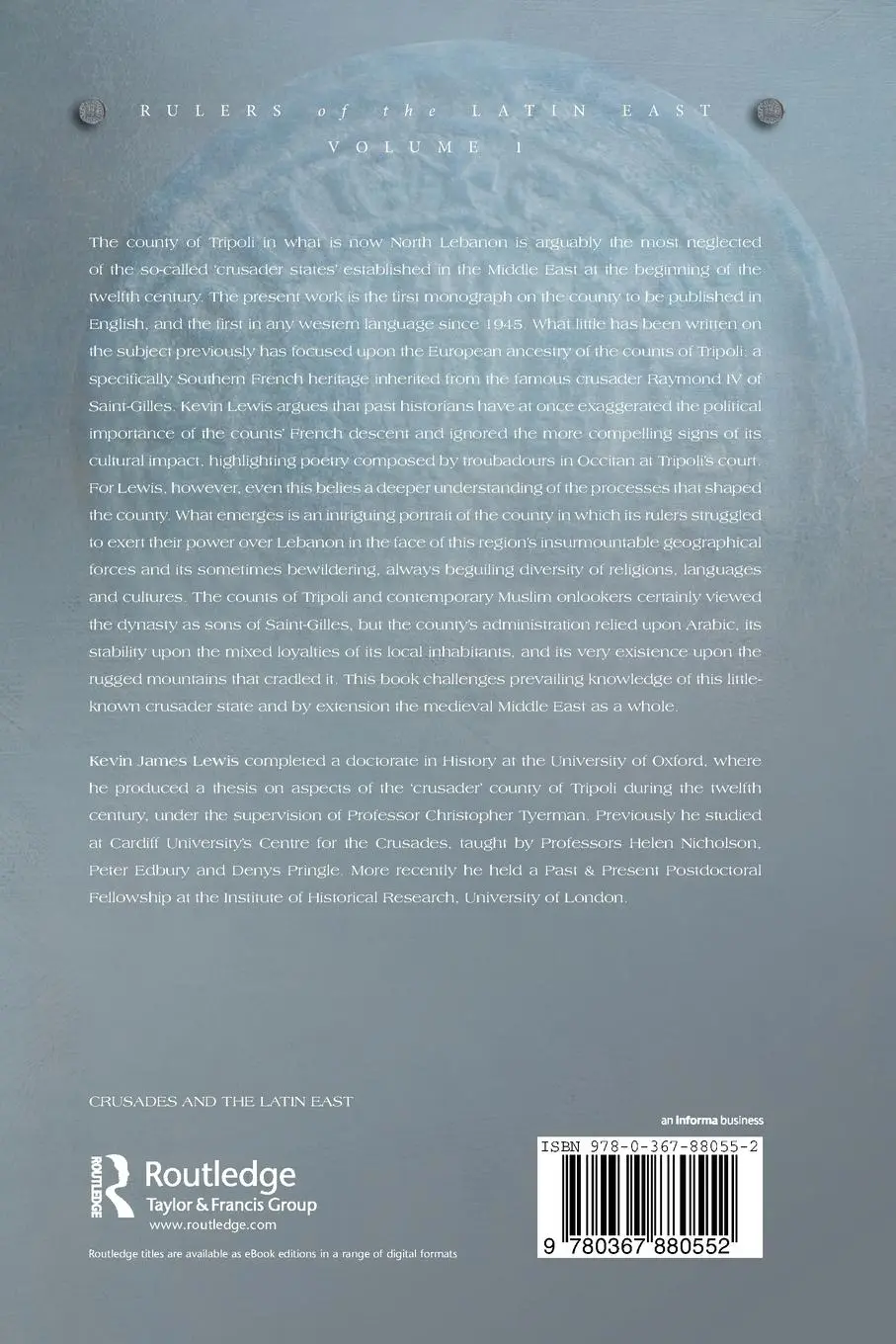 Rückseite: 9780367880552 | The Counts of Tripoli and Lebanon in the Twelfth Century | Lewis