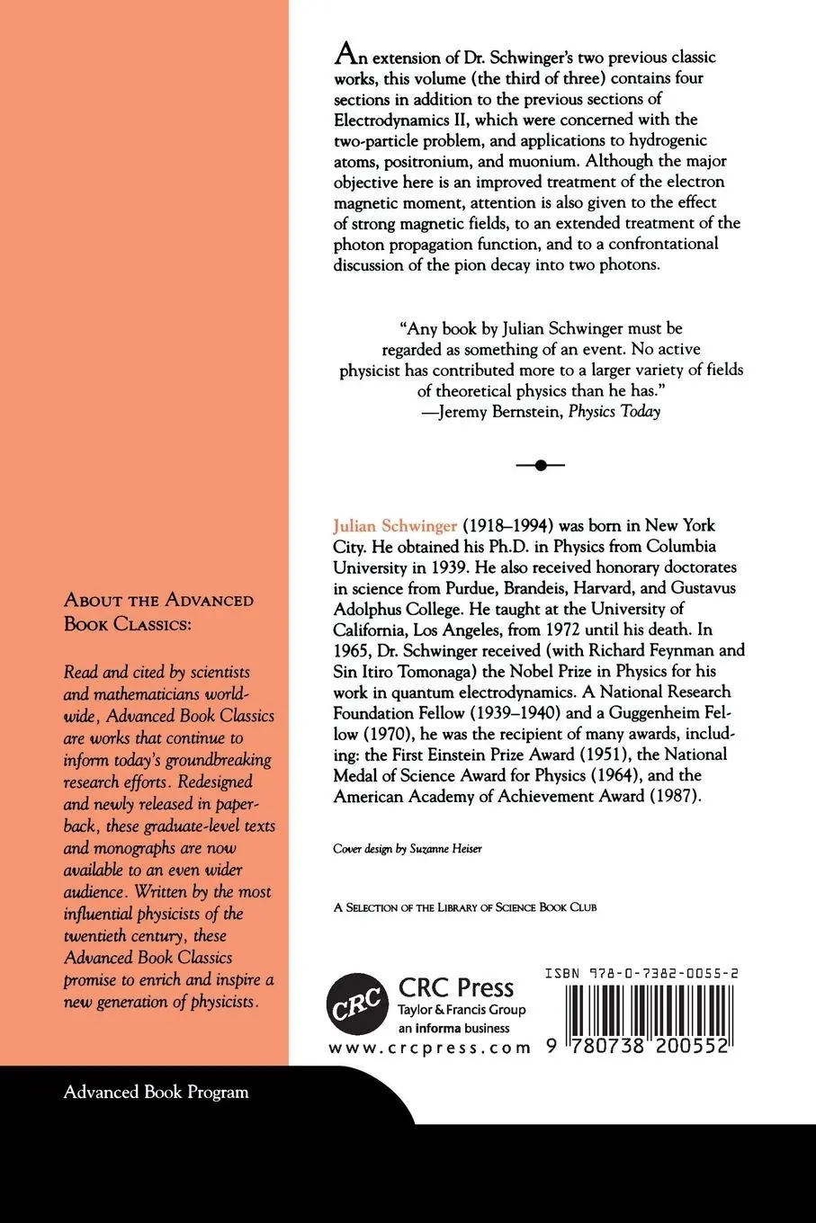Rückseite: 9780738200552 | Particles, Sources, And Fields, Volume 3 | Julian Schwinger | Buch