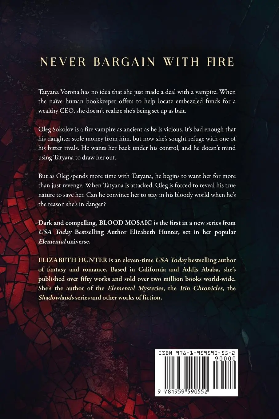 Rückseite: 9781959590552 | Blood Mosaic | A Vampire Fantasy Novel | Elizabeth Hunter | Buch