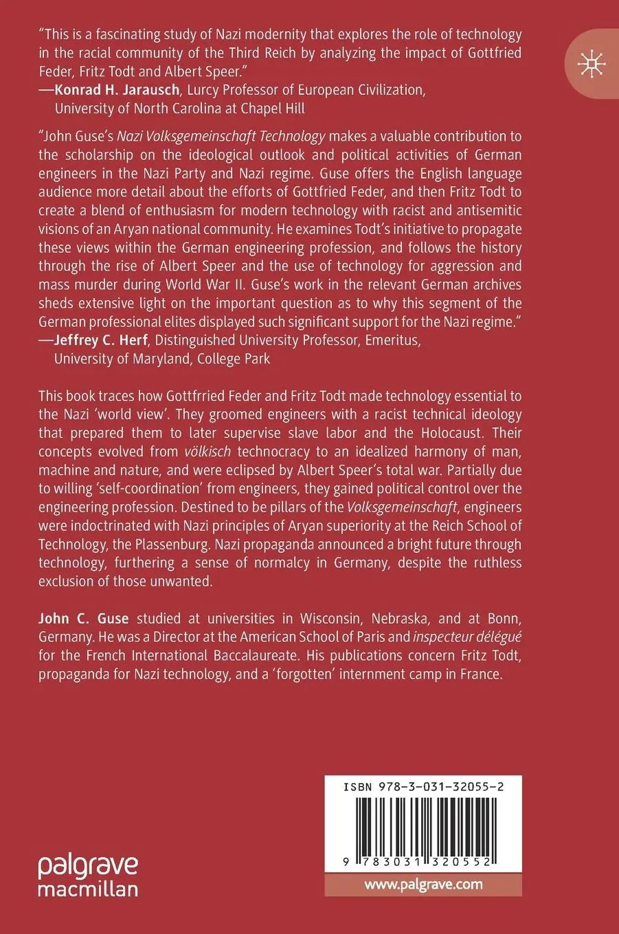 Rückseite: 9783031320552 | Nazi Volksgemeinschaft Technology | John C. Guse | Buch | xxi | 2023