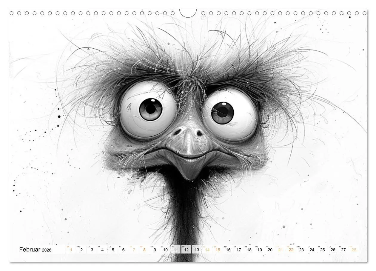 Bild: 9783457360552 | Tierisches Tohuwabohu (Wandkalender 2026 DIN A3 quer), CALVENDO...