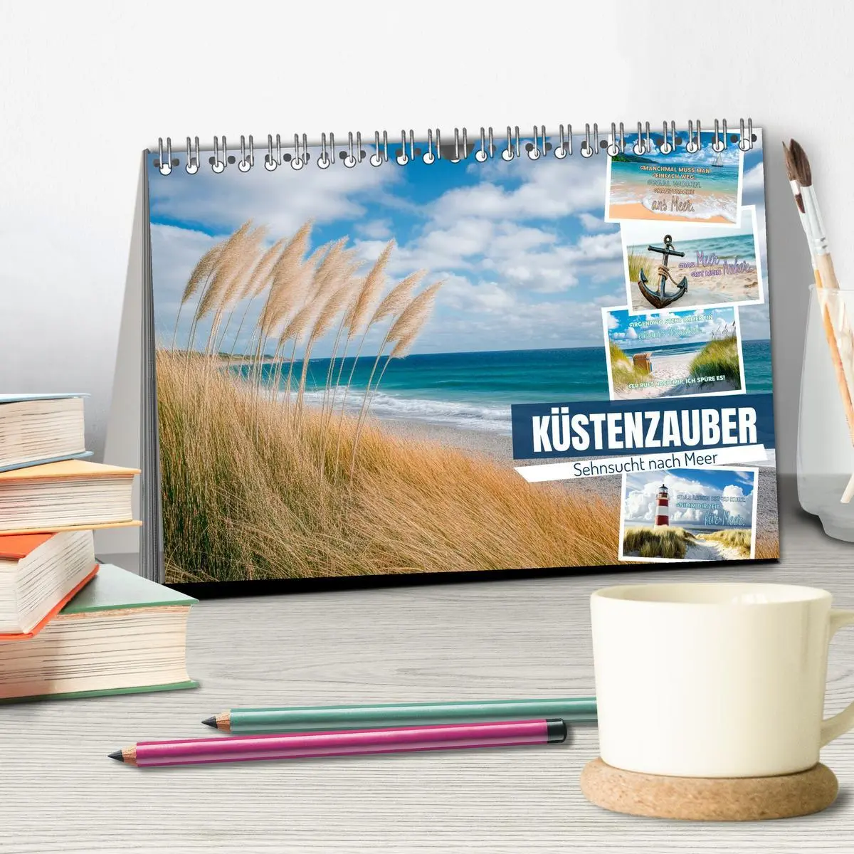 Bild: 9783516210552 | KÜSTENZAUBER Sehnsucht nach Meer (Tischkalender 2026 DIN A5 quer),...