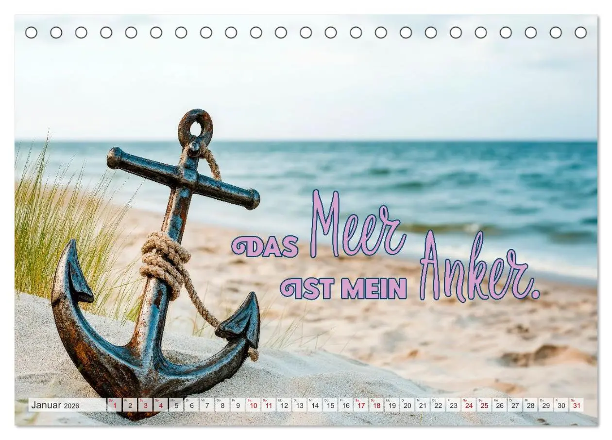 Bild: 9783516210552 | KÜSTENZAUBER Sehnsucht nach Meer (Tischkalender 2026 DIN A5 quer),...