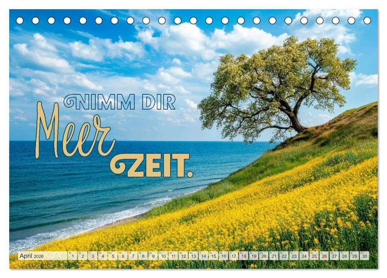 Bild: 9783516210552 | KÜSTENZAUBER Sehnsucht nach Meer (Tischkalender 2026 DIN A5 quer),...