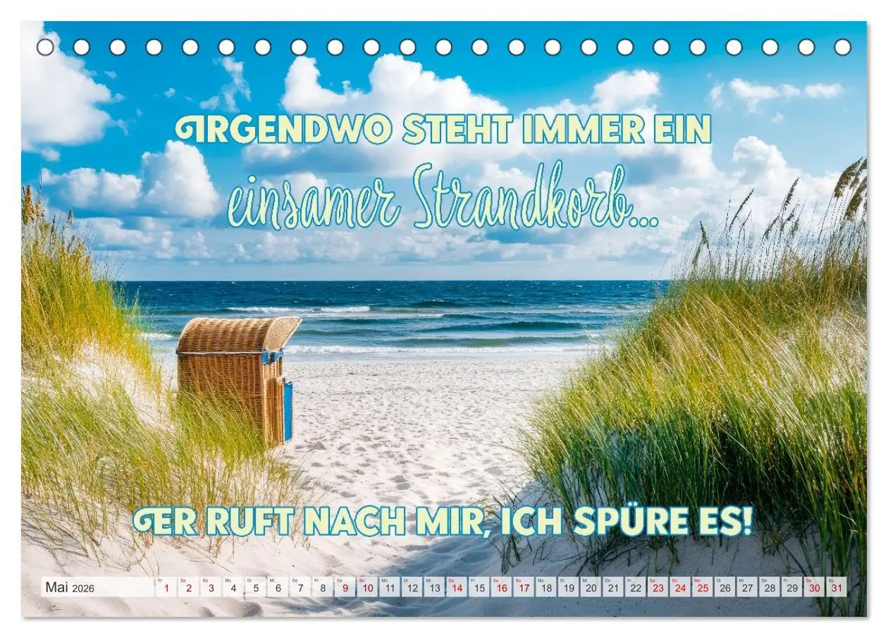 Bild: 9783516210552 | KÜSTENZAUBER Sehnsucht nach Meer (Tischkalender 2026 DIN A5 quer),...