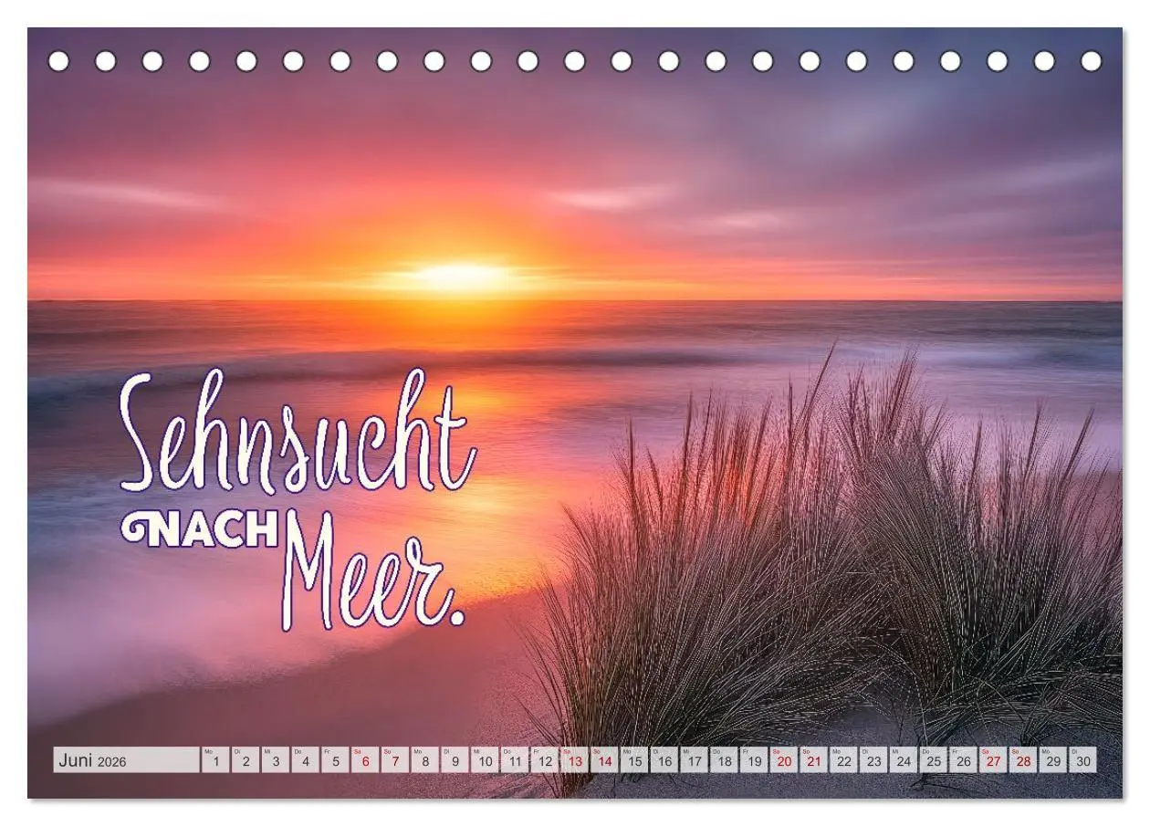 Bild: 9783516210552 | KÜSTENZAUBER Sehnsucht nach Meer (Tischkalender 2026 DIN A5 quer),...