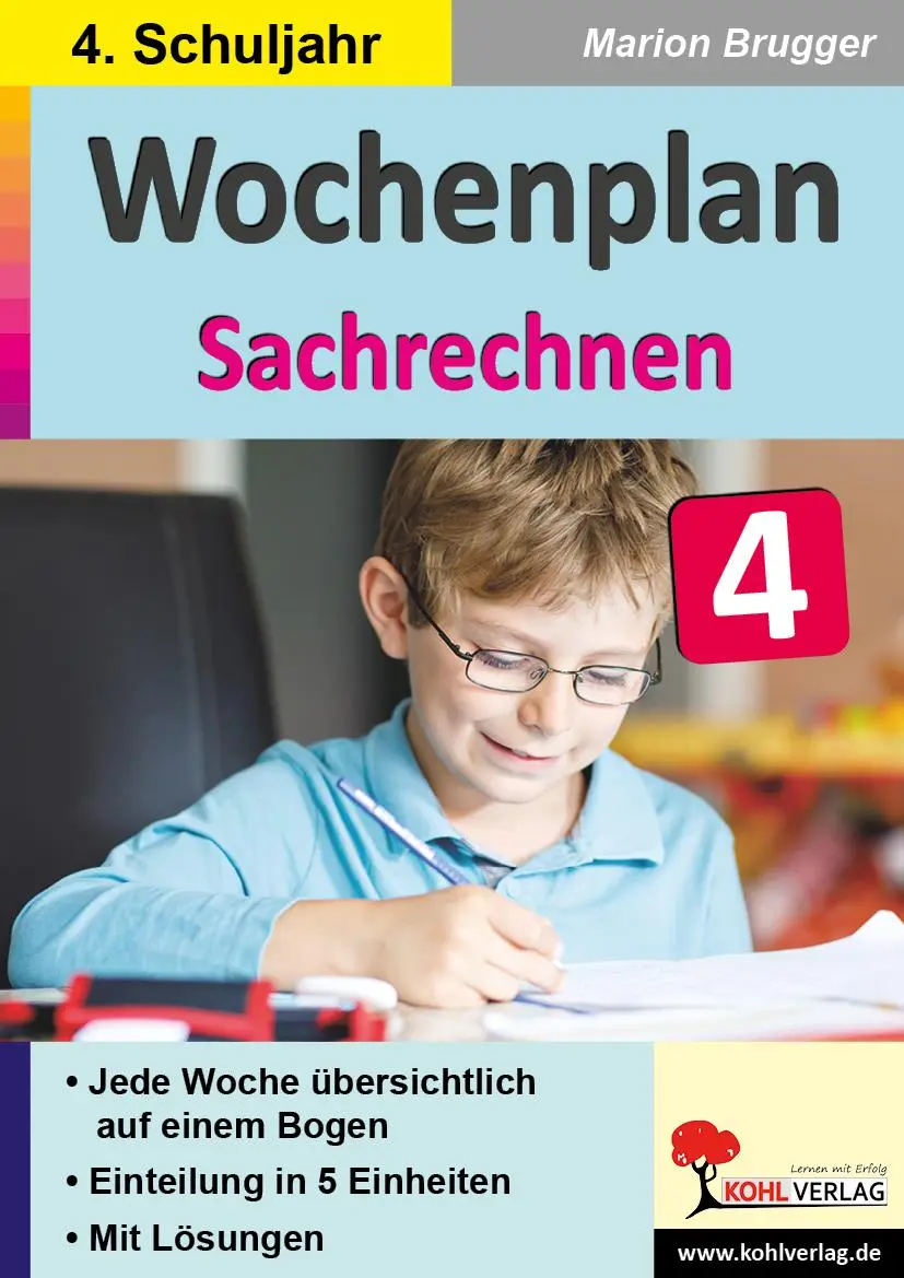 Cover: 9783985580552 | Wochenplan Sachrechnen / Klasse 4 | Marion Brugger | Taschenbuch
