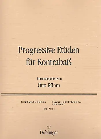 Progressive Etüden Band 1 für Kontrabaß