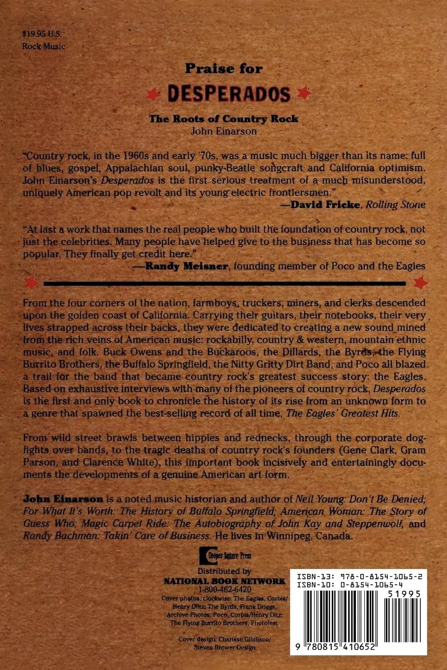 Rückseite: 9780815410652 | Desperados | The Roots of Country Rock | John Einarson | Taschenbuch