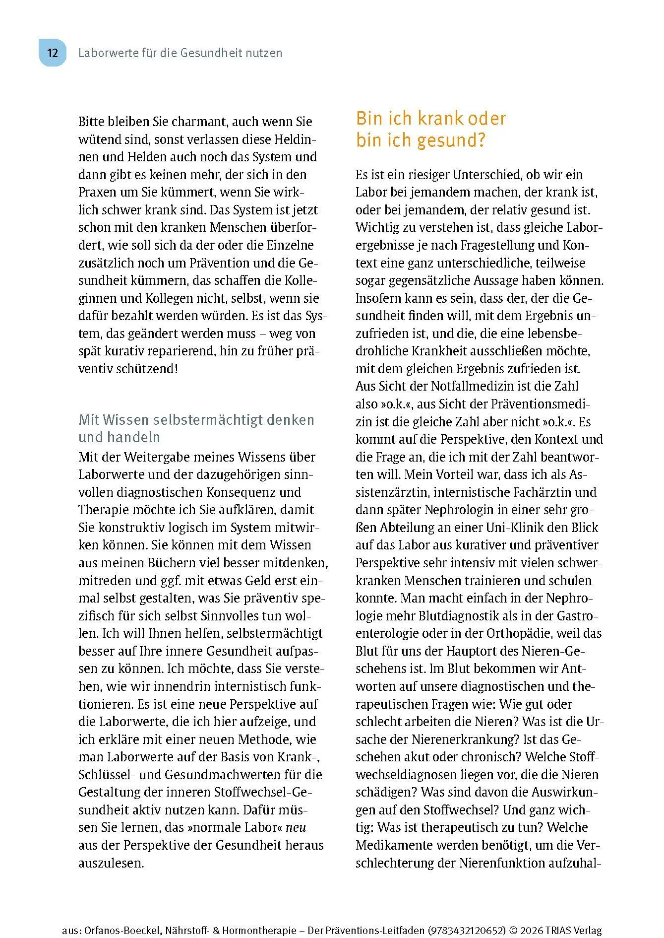 Bild: 9783432120652 | Nährstoff- &amp; Hormontherapie - Der Präventions-Leitfaden | Buch | 2025