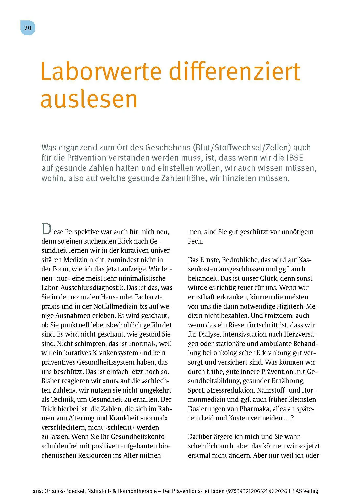 Bild: 9783432120652 | Nährstoff- &amp; Hormontherapie - Der Präventions-Leitfaden | Buch | 2025