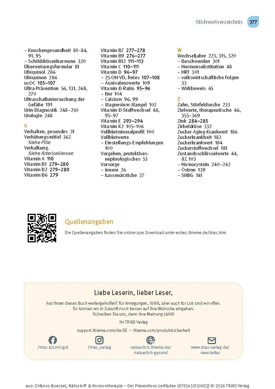 Bild: 9783432120652 | Nährstoff- &amp; Hormontherapie - Der Präventions-Leitfaden | Buch | 2025