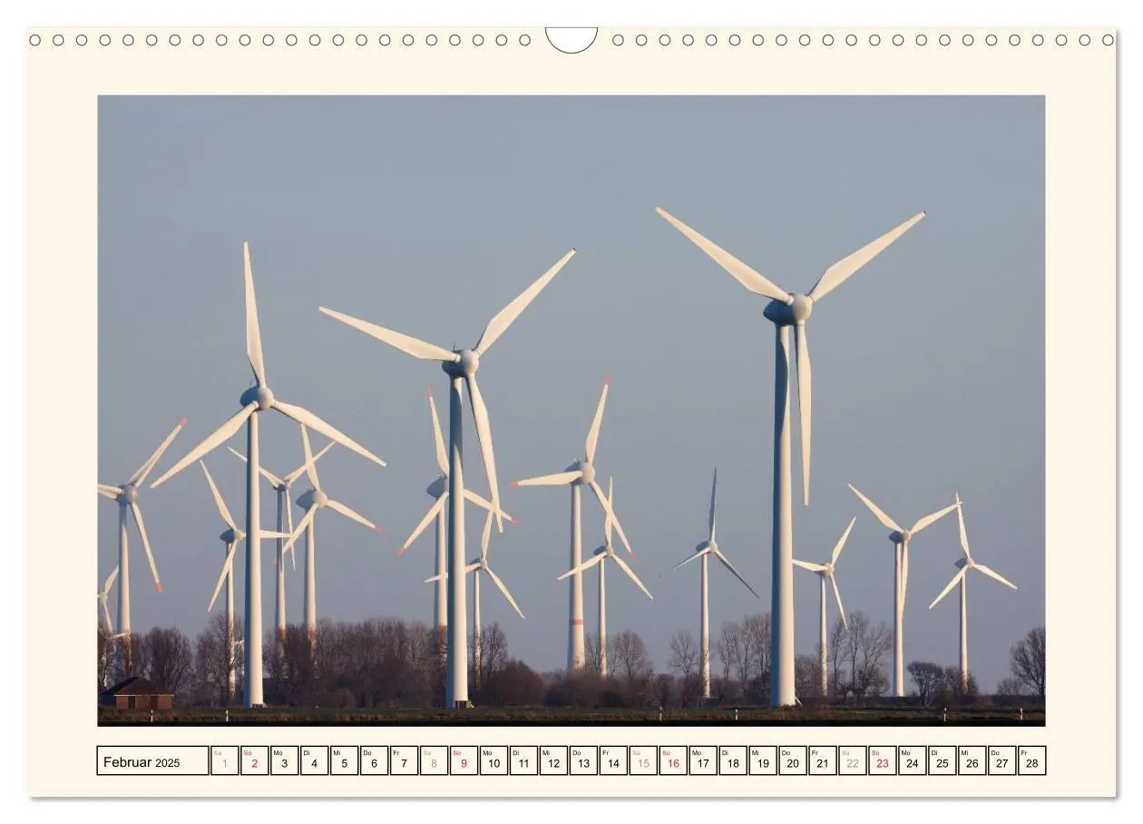 Bild: 9783435710652 | Windkraft in der Landschaft Ostfrieslands (Wandkalender 2025 DIN A3...