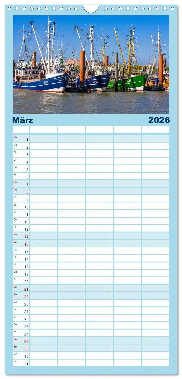 Bild: 9783516510652 | Familienplaner 2026 - Norden-Norddeich. Maritime Orte mit Flair mit...