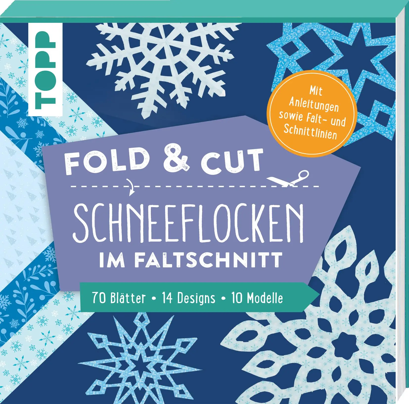 Cover: 9783735850652 | Fold &amp; cut: Schneeflocken im Faltschnitt. Mit Anleitungen sowie...