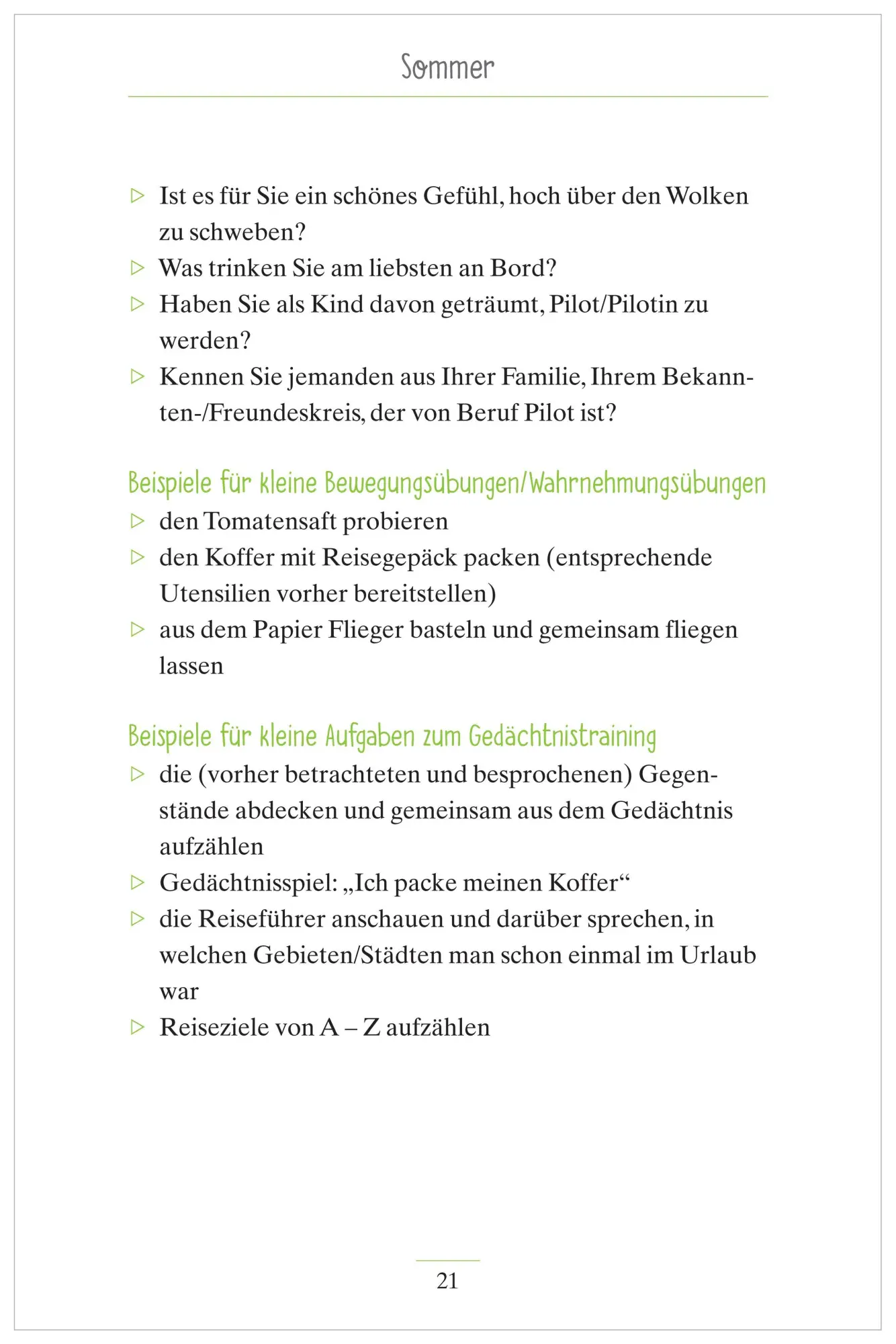 Bild: 9783944360652 | Kurzaktivierungen | Die beliebtesten Beschäftigungsideen für Senioren