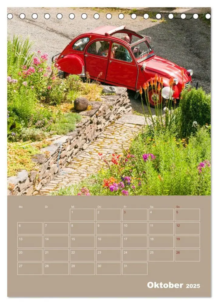 Bild: 9783435940752 | Citroën 2 CV - Flower Power (Tischkalender 2025 DIN A5 hoch),...