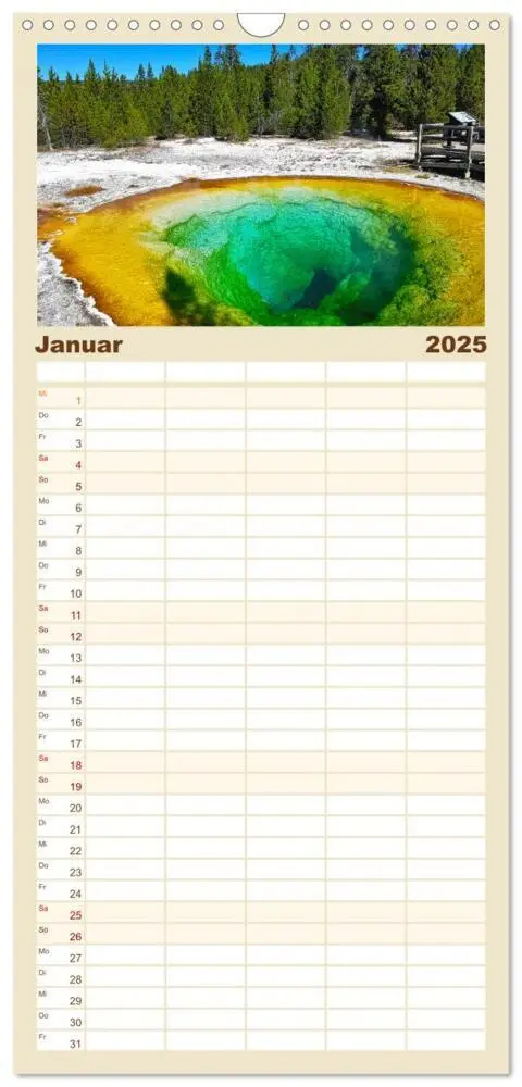 Bild: 9783457100752 | Familienplaner 2025 - USA Nationalparks - Familienplaner / Kalender...