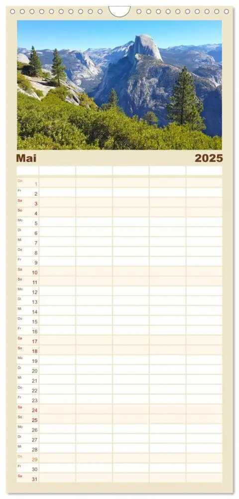 Bild: 9783457100752 | Familienplaner 2025 - USA Nationalparks - Familienplaner / Kalender...