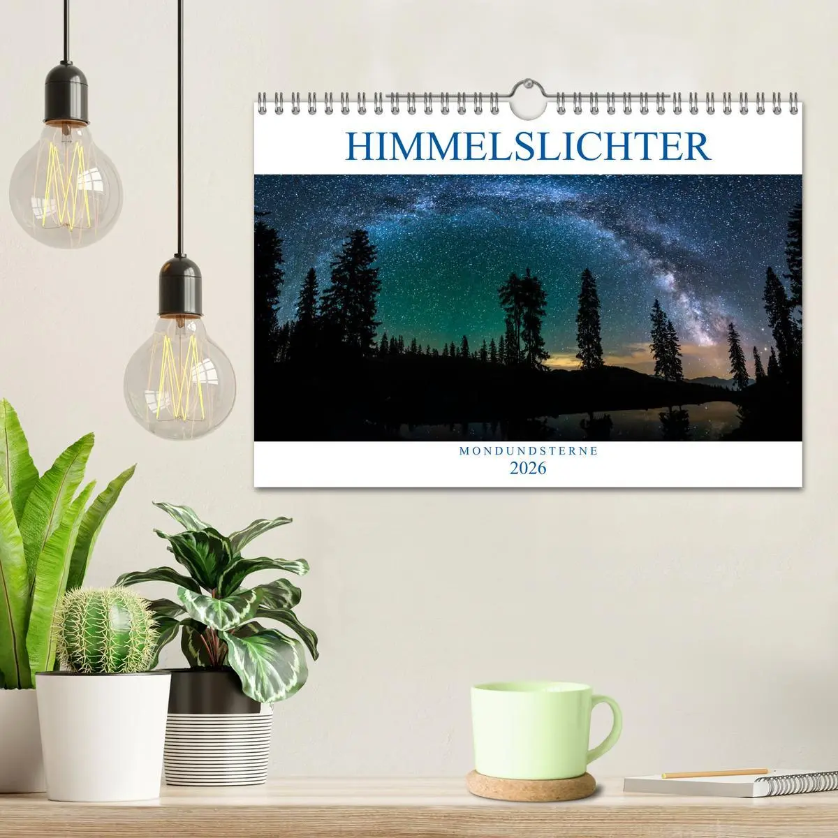 Bild: 9783457890752 | Himmelslichter - Mond und Sterne (Wandkalender 2026 DIN A4 quer),...
