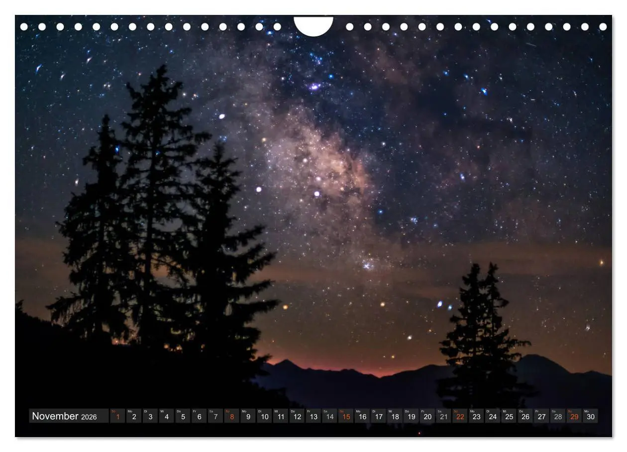 Bild: 9783457890752 | Himmelslichter - Mond und Sterne (Wandkalender 2026 DIN A4 quer),...