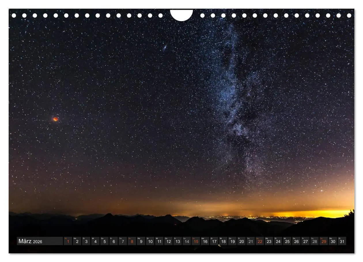 Bild: 9783457890752 | Himmelslichter - Mond und Sterne (Wandkalender 2026 DIN A4 quer),...