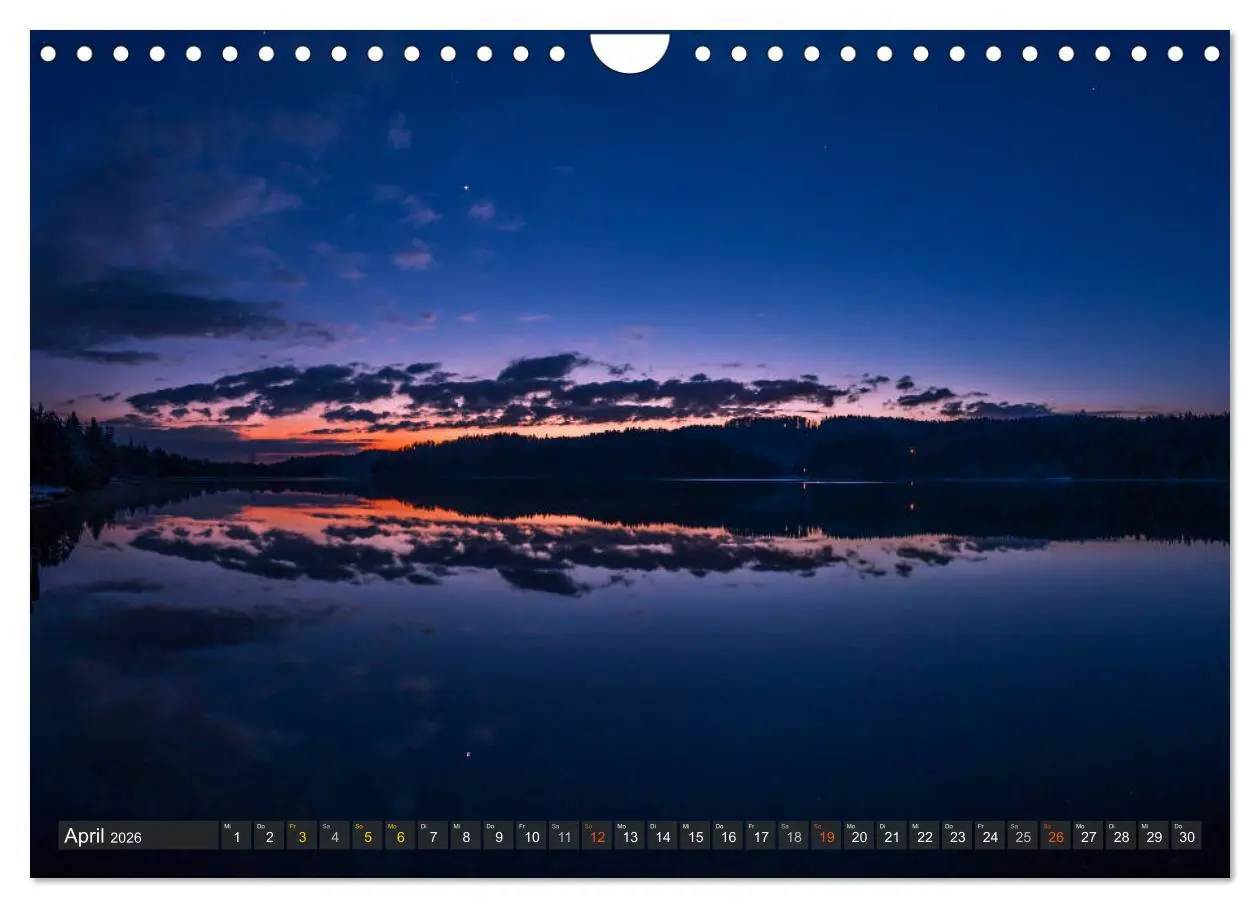 Bild: 9783457890752 | Himmelslichter - Mond und Sterne (Wandkalender 2026 DIN A4 quer),...