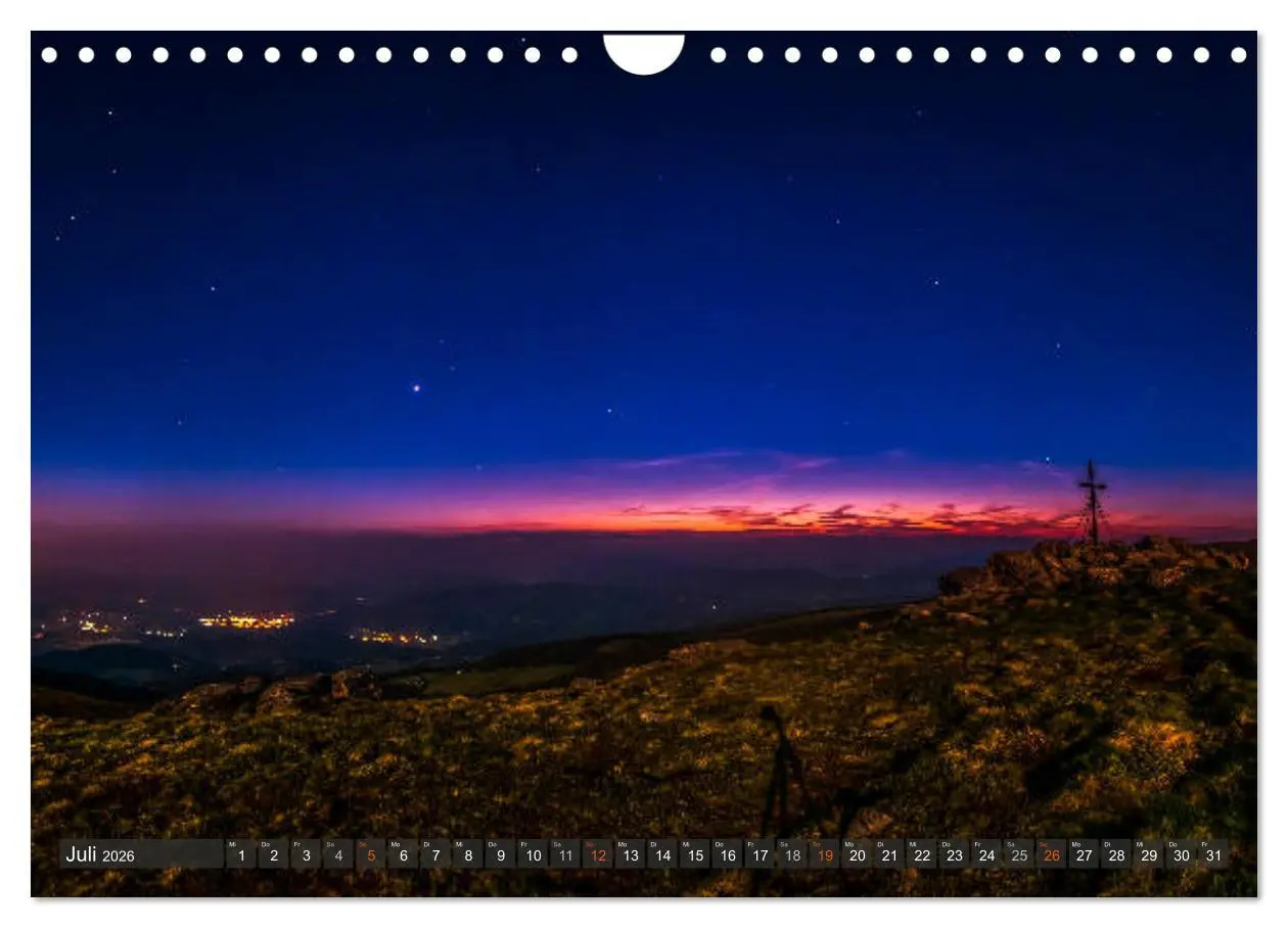 Bild: 9783457890752 | Himmelslichter - Mond und Sterne (Wandkalender 2026 DIN A4 quer),...