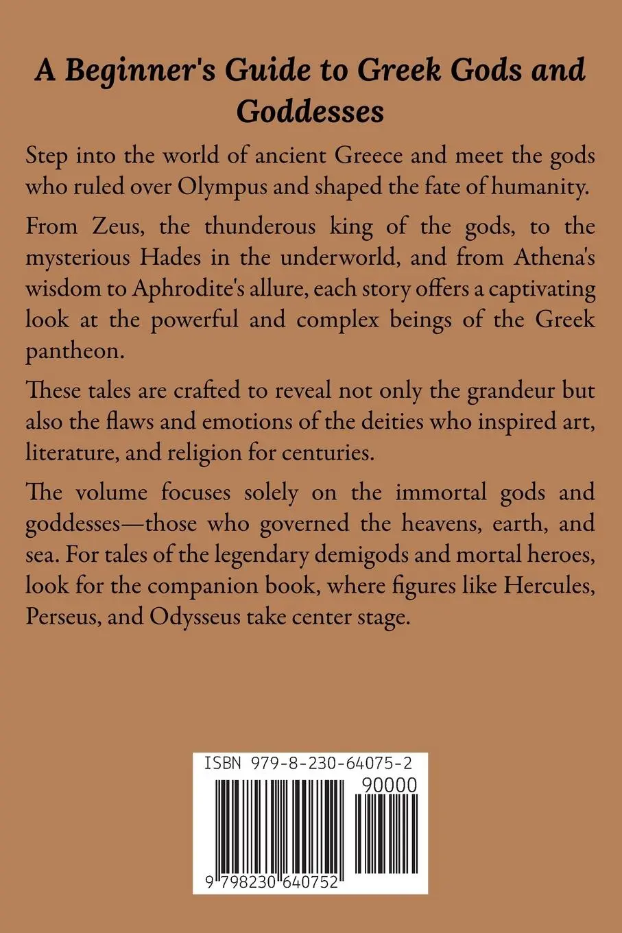 Rückseite: 9798230640752 | Exploring Greek Mythology | Morgan Adams | Taschenbuch | Englisch