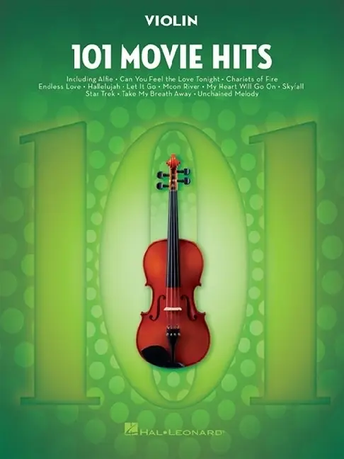 Cover: 888680610852 | 101 Movie Hits Violin Sheet Music Songbook Instrumental Folio for...