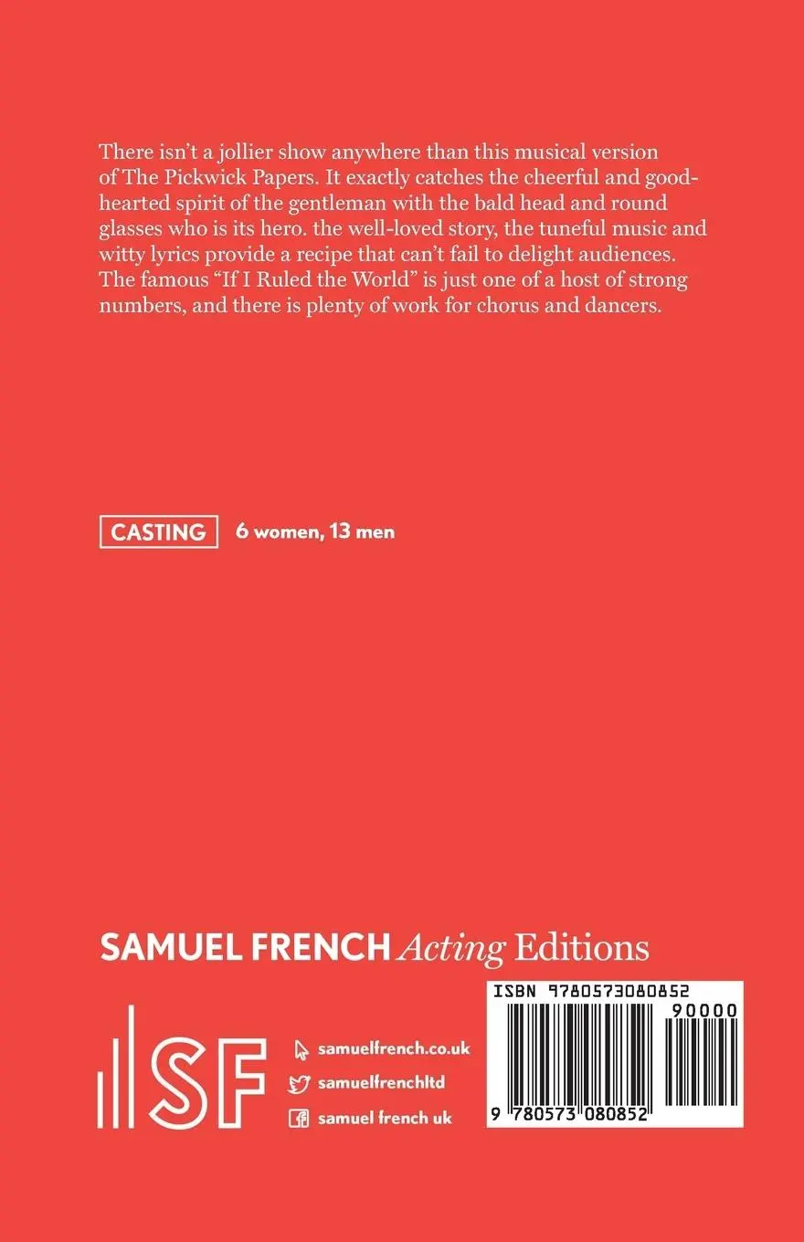 Rückseite: 9780573080852 | Pickwick | Wolf Mankowitz | Taschenbuch | Englisch | 2017