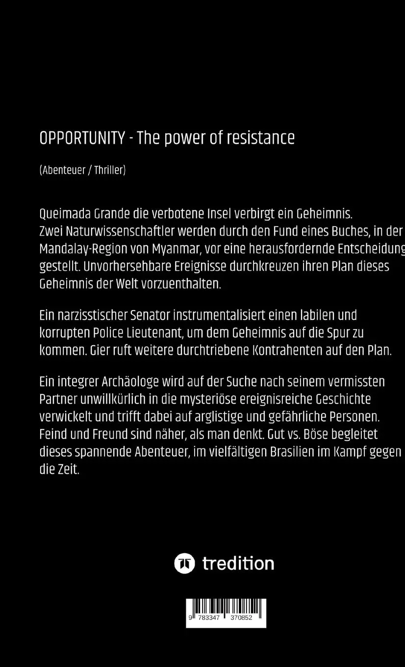 Rückseite: 9783347370852 | OPPORTUNITY - The power of resistance | Gabriele André (u. a.) | Buch