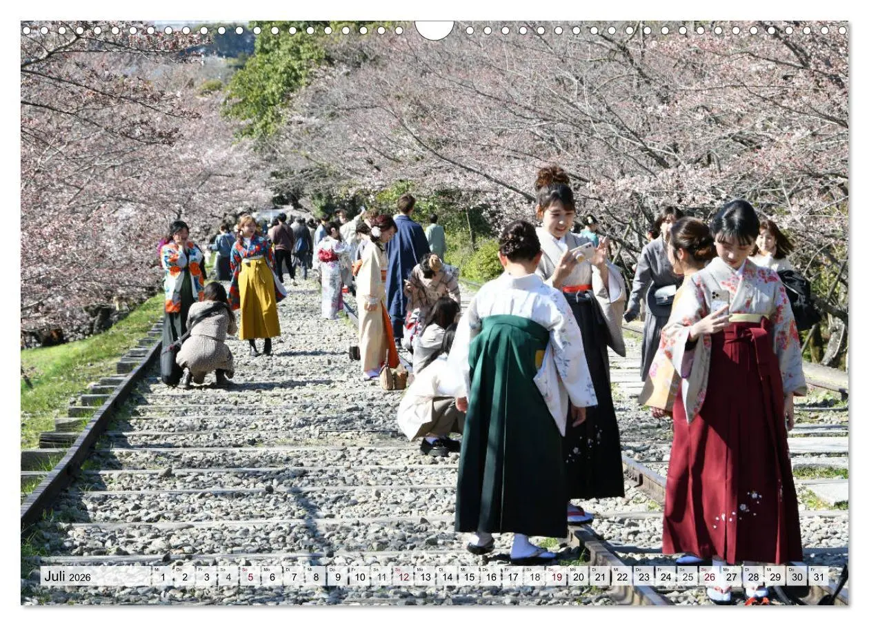 Bild: 9783457710852 | Die Kirschblüte in Japan (Wandkalender 2026 DIN A3 quer), CALVENDO...