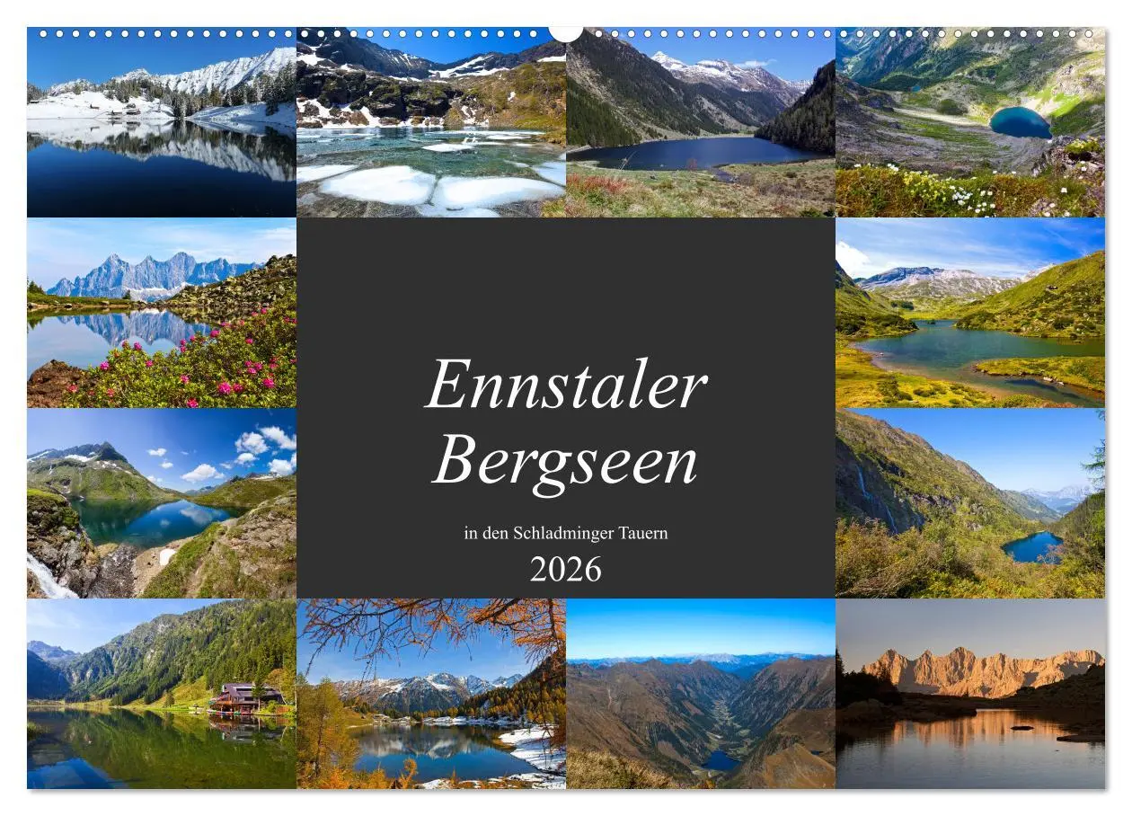 Cover: 9783457880852 | Ennstaler Bergseen in den Schladminger Tauern (Wandkalender 2026...