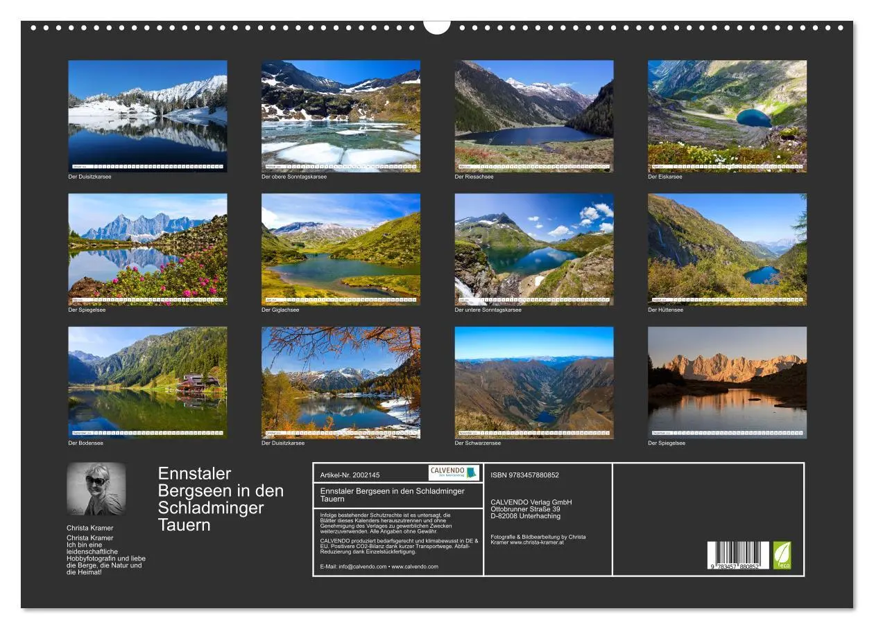 Bild: 9783457880852 | Ennstaler Bergseen in den Schladminger Tauern (Wandkalender 2026...