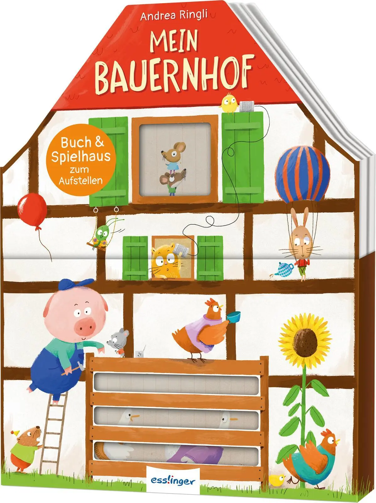 Cover: 9783480240852 | Buch &amp; Spielhaus zum Aufstellen: Mein Bauernhof | Andrea Ringli | Buch