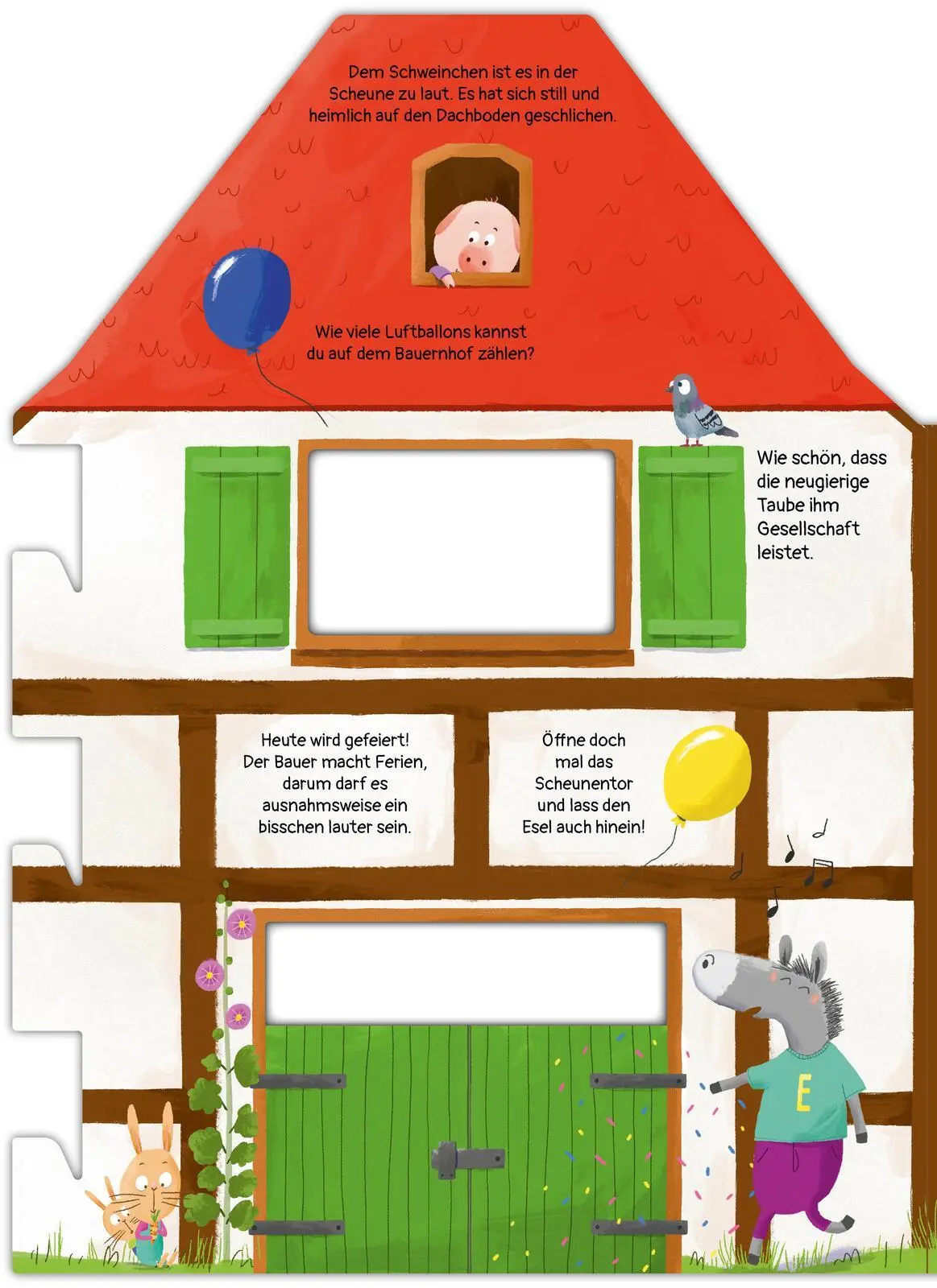 Bild: 9783480240852 | Buch &amp; Spielhaus zum Aufstellen: Mein Bauernhof | Andrea Ringli | Buch