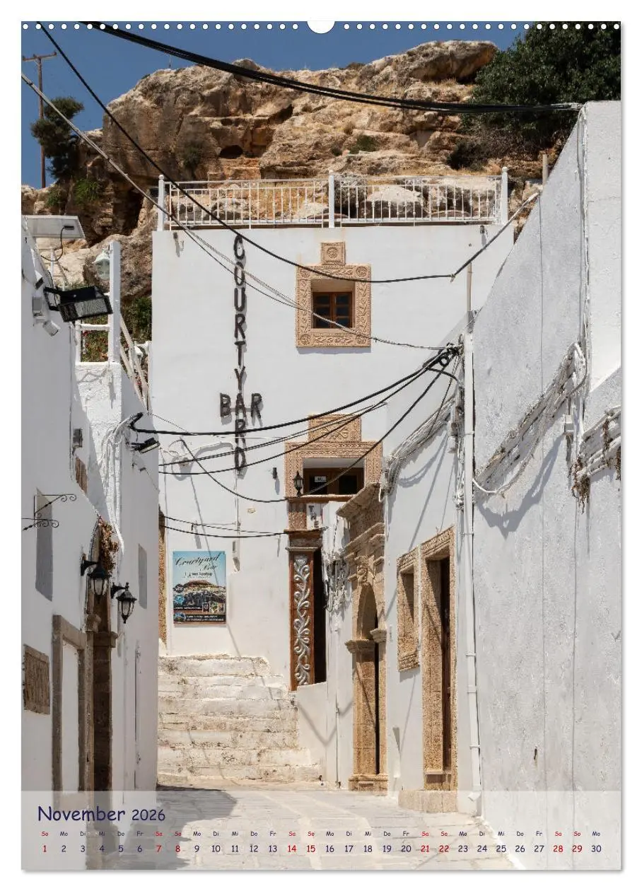Bild: 9783516350852 | Ein Streifzug durch die Gassen der Insel Rhodos (Wandkalender 2026...