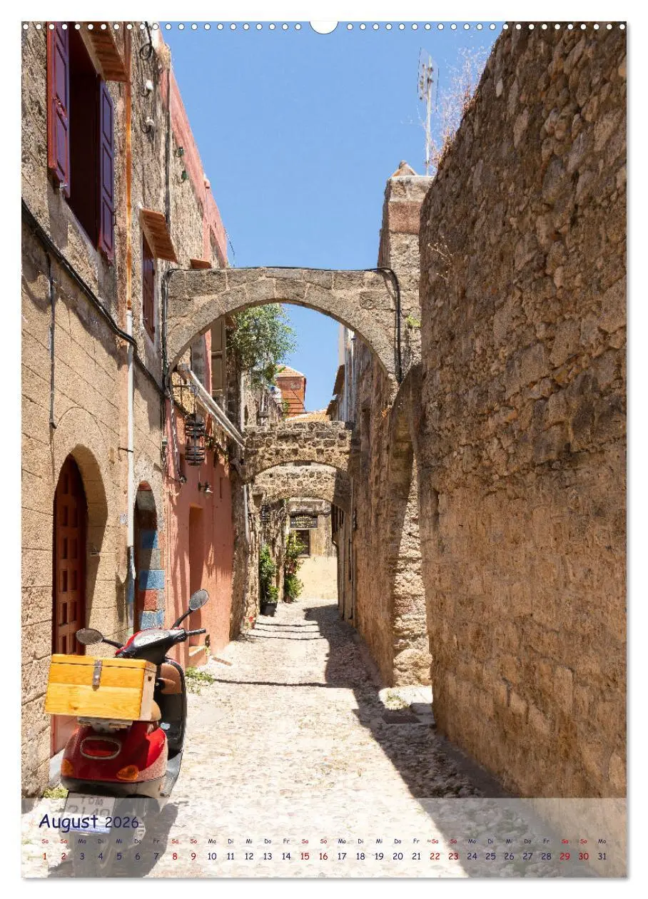 Bild: 9783516350852 | Ein Streifzug durch die Gassen der Insel Rhodos (Wandkalender 2026...