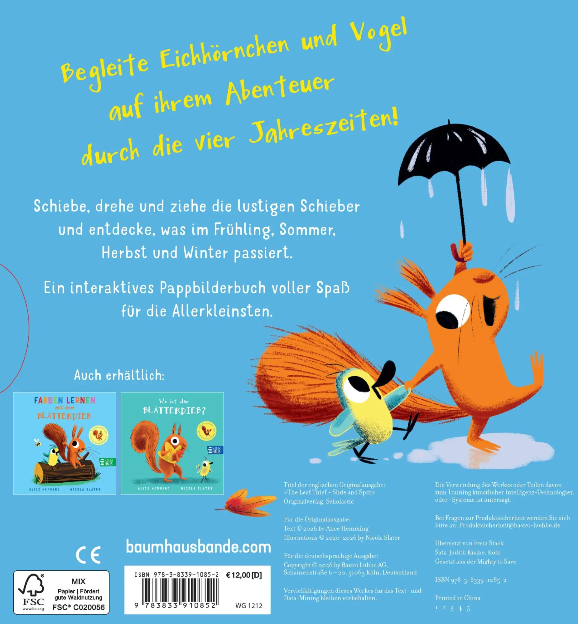 Bild: 9783833910852 | Der Blätterdieb zum Drehen und Schieben | Alice Hemming | Buch | 12 S.