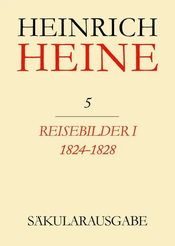 Cover: 9783050020952 | Reisebilder I 1824-1828 | Heinrich Heine | Buch | 256 S. | Deutsch