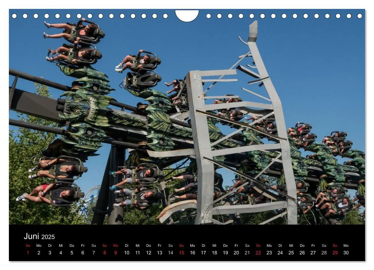 Bild: 9783435610952 | Made for Fear - Der Achterbahnkalender (Wandkalender 2025 DIN A4...