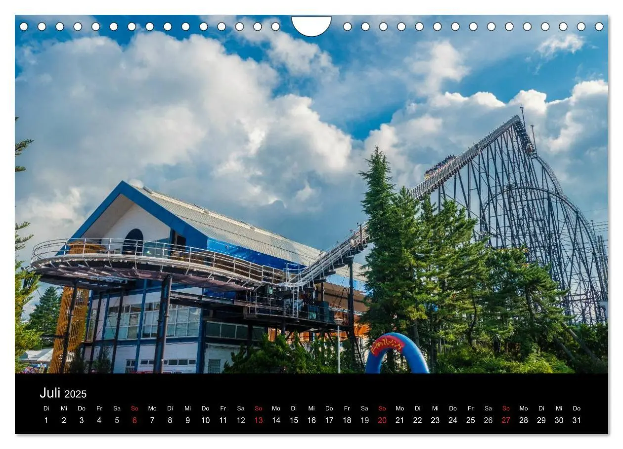 Bild: 9783435610952 | Made for Fear - Der Achterbahnkalender (Wandkalender 2025 DIN A4...