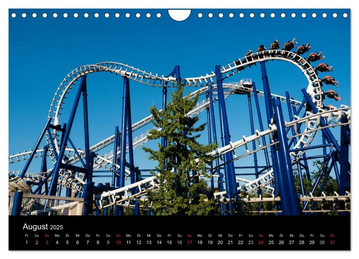 Bild: 9783435610952 | Made for Fear - Der Achterbahnkalender (Wandkalender 2025 DIN A4...