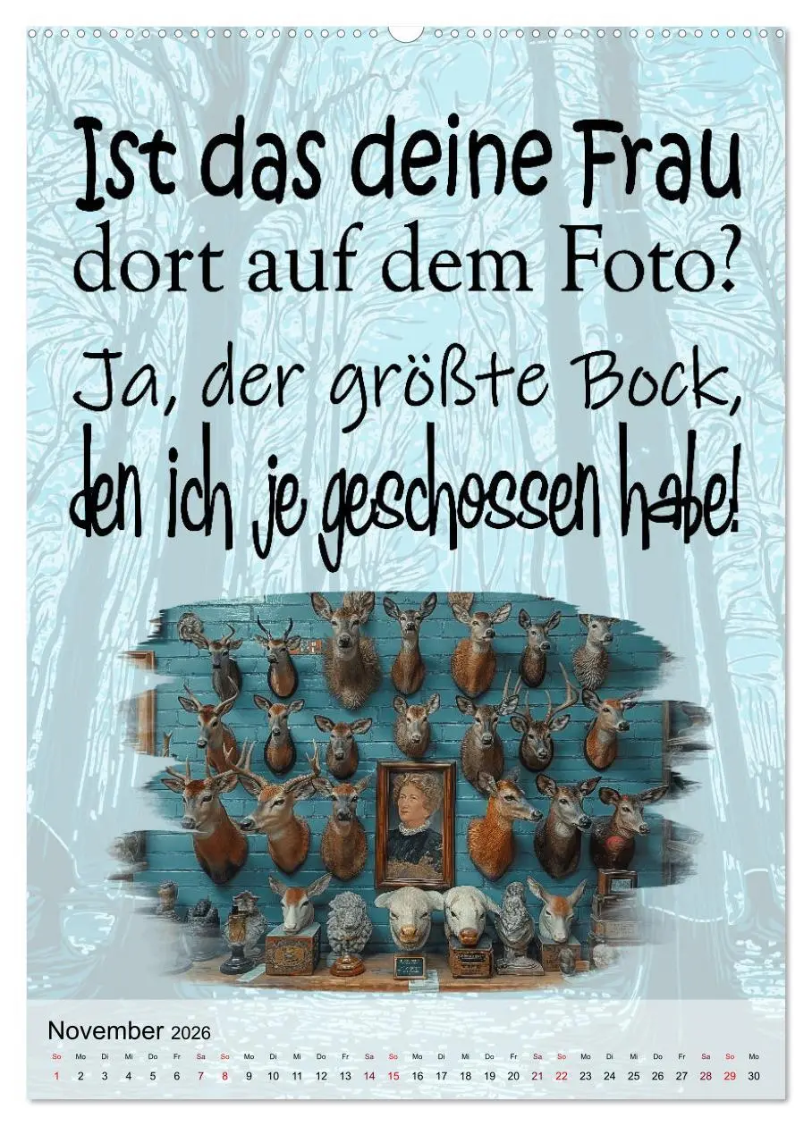 Bild: 9783516270952 | Jägersprüche (hochwertiger Premium Wandkalender 2026 DIN A2 hoch),...