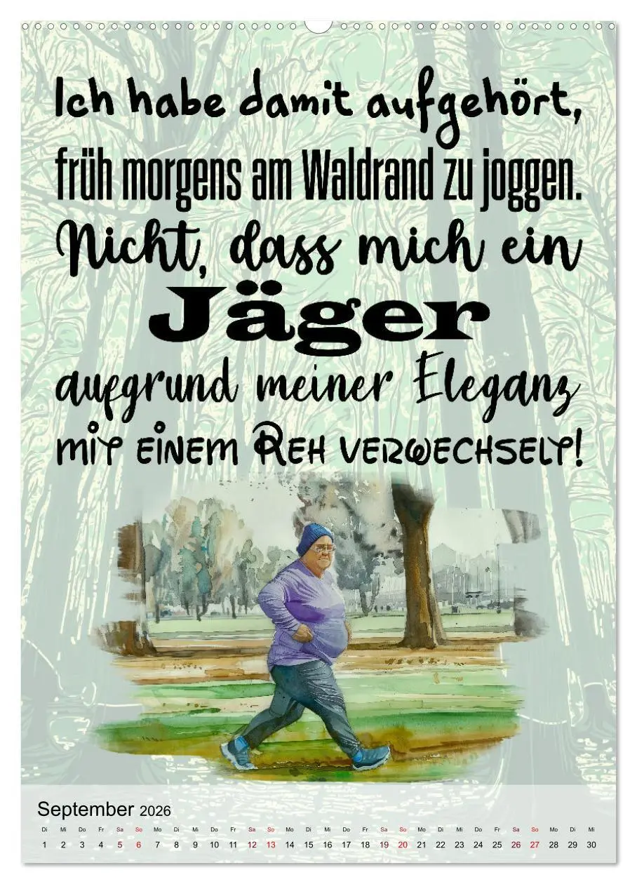 Bild: 9783516270952 | Jägersprüche (hochwertiger Premium Wandkalender 2026 DIN A2 hoch),...