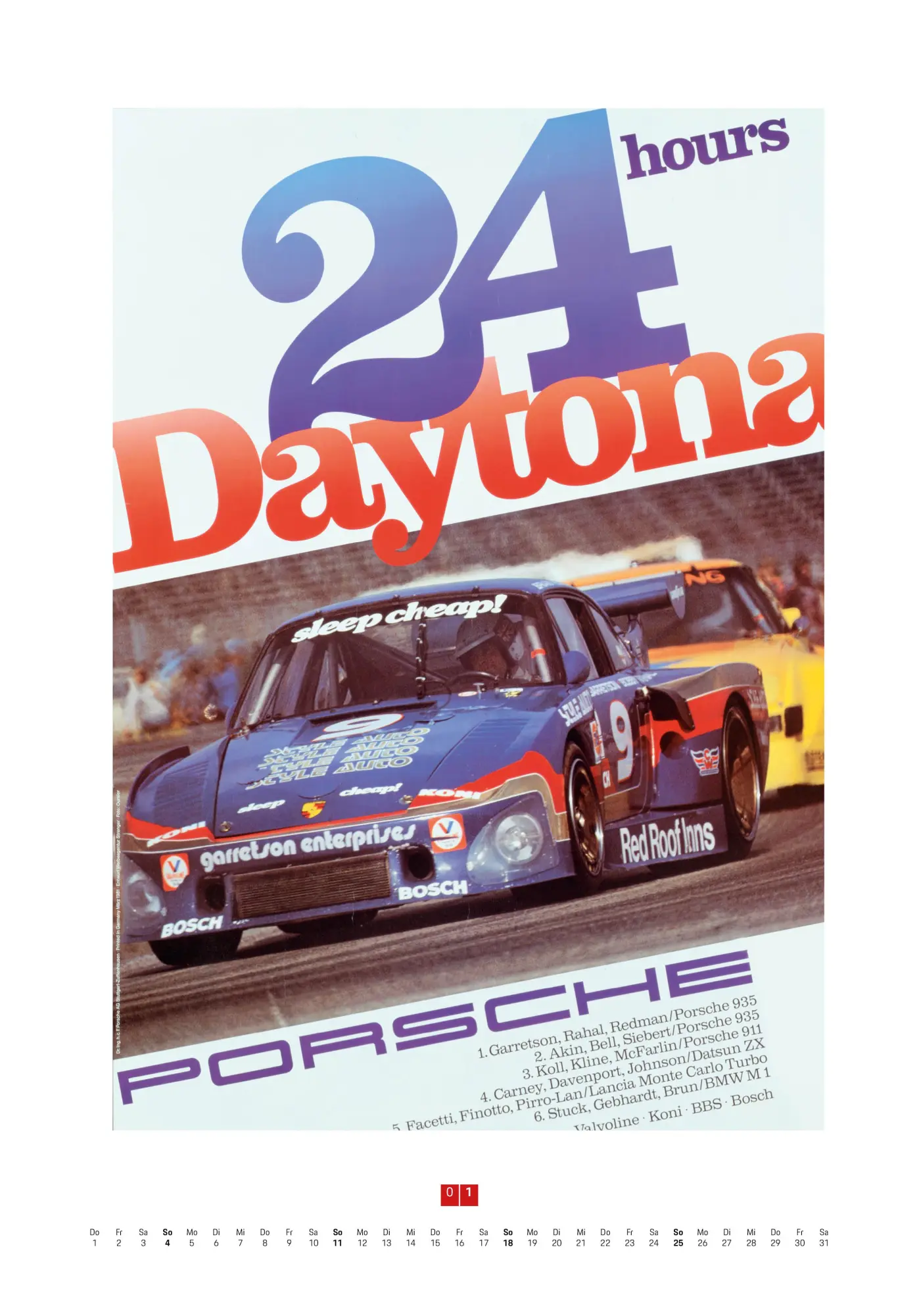 Bild: 9783667130952 | Porsche Rennplakate 2026 | Edwin Baaske | Kalender | 14 S. | Deutsch