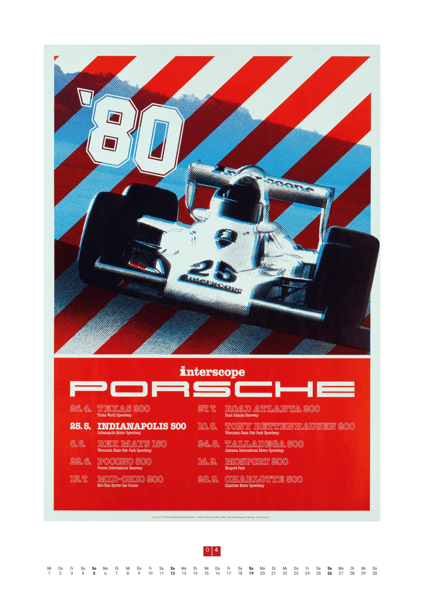 Bild: 9783667130952 | Porsche Rennplakate 2026 | Edwin Baaske | Kalender | 14 S. | Deutsch